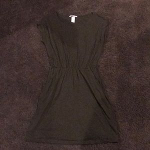 olive green t-shirt dress